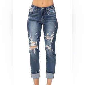 Judy Blue Boyfriend Distressed